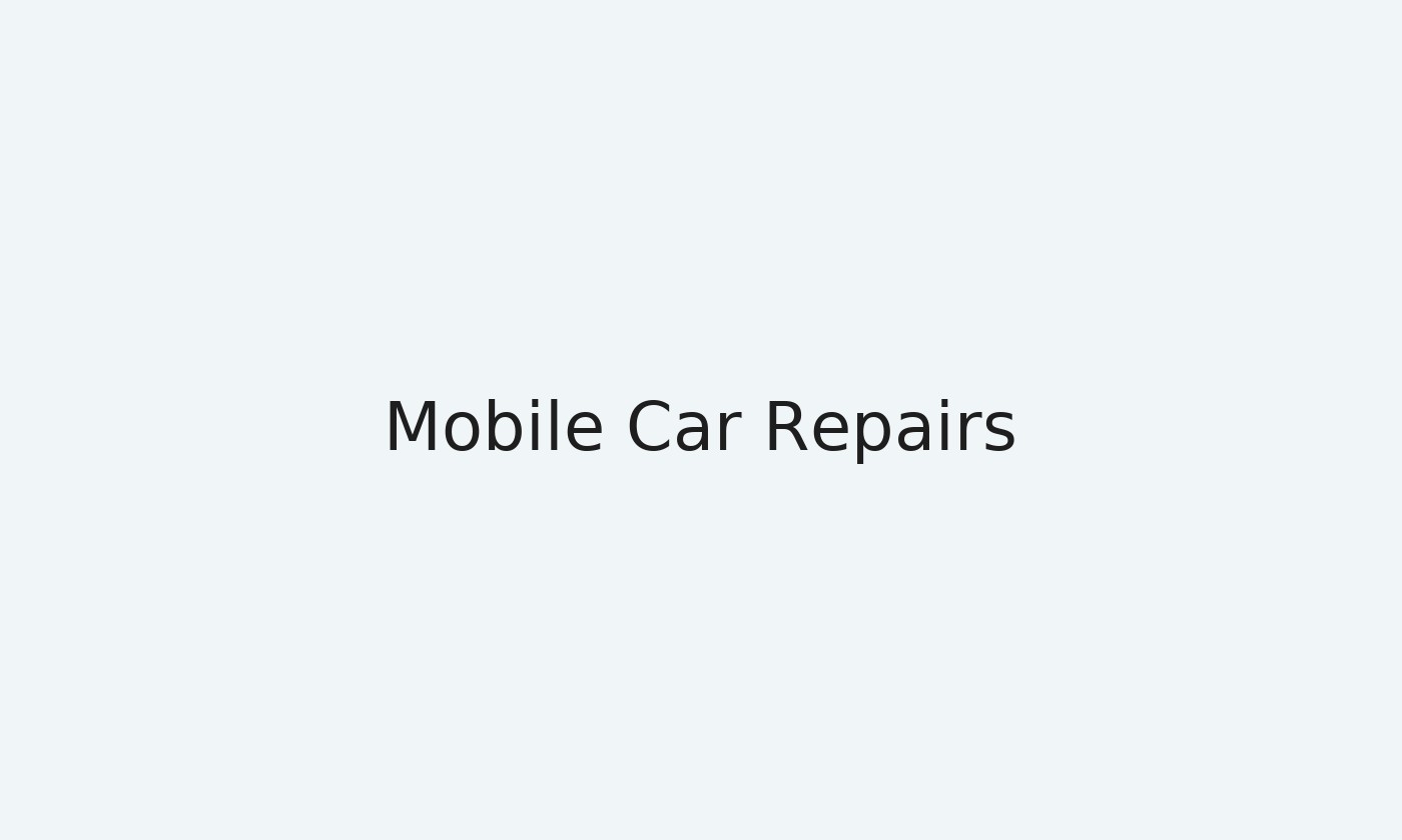 Mobile car repairs