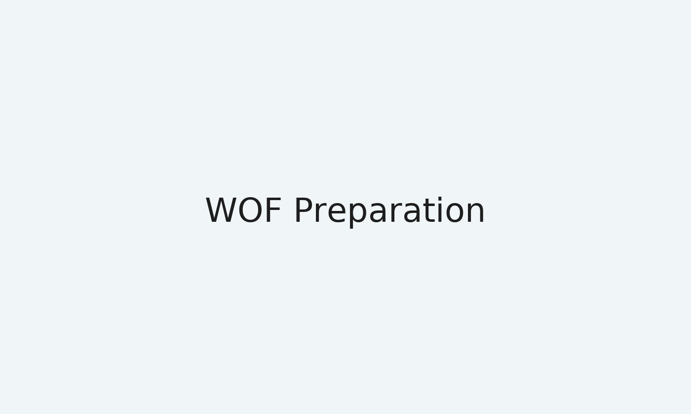 WOF preparation